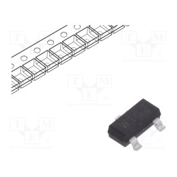 50 pcs : PMBTA06,215 - Transistor: NPN, bipolar, 80V, 0.5A, 250mW, SOT23,TO236AB