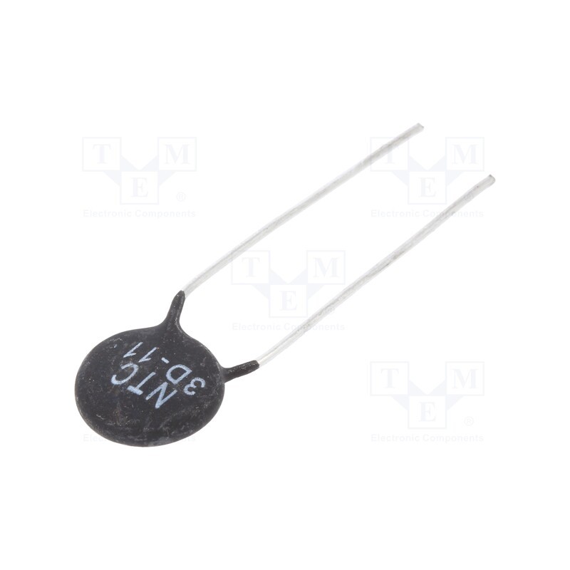 50 pcs : NTCS-12-3R-5 - NTC thermistor, 3Ω, 12.5mm, -55÷200°C, THT