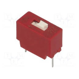 10 pcs : BD01 - Switch: DIP-SWITCH, Poles number: 1, OFF-ON, 0.025A/25VDC, Pos: 2