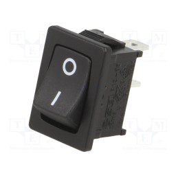 10 pcs : RF1-1A-AC-2-B-1 - ROCKER, SPST, Pos: 2, ON-OFF, 10A/250VAC, black, none, Body: black