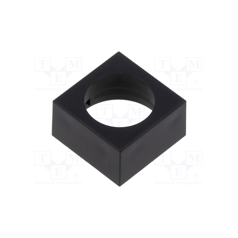 10 pcs : 61-9220.0 - Cover plate, 61, 15.3x15.3mm, Body: black, plastic