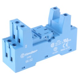 1 pcs - Finder 96 8 Pin 250V ac DIN Rail Relay Socket, for use with 56.32