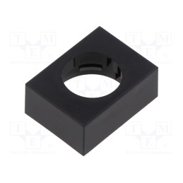 10 pcs : 61-9230.0 - Cover plate, 61, 15.3x21.5mm, Body: black, plastic