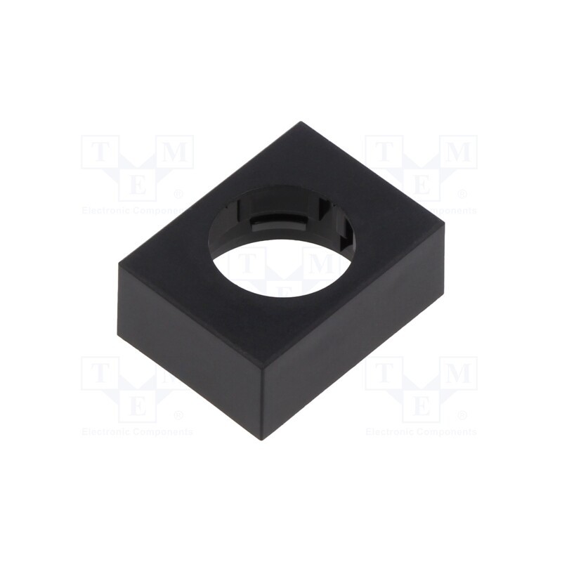 10 pcs : 61-9230.0 - Cover plate, 61, 15.3x21.5mm, Body: black, plastic