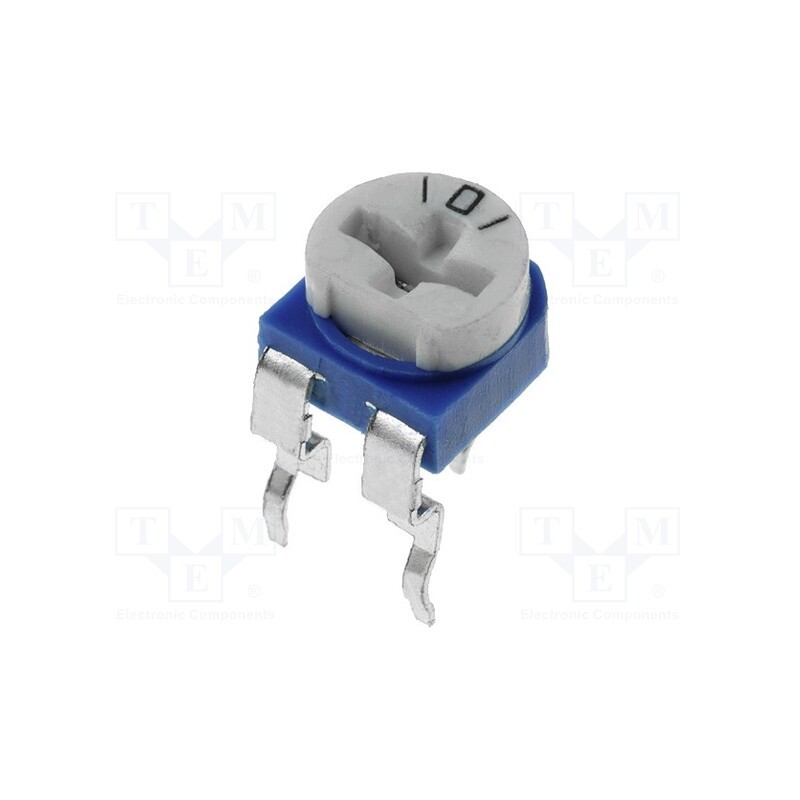 50 pcs : RKT6V-1M - Potentiometer: mounting, single turn,horizontal, 1MΩ, 100mW, ±30%