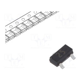 50 pcs : TCMBD1202 - Diode: rectifying, SMD, 100V, 215mA, 4ns, SOT23, Ufmax: 0.855V
