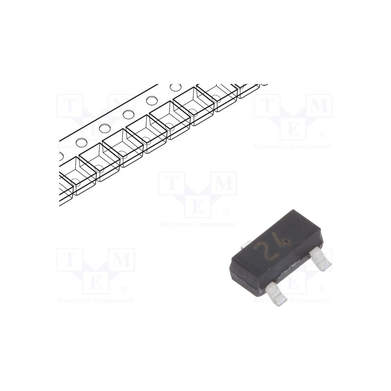 50 pcs : TCMBD1201 - Diode: rectifying, SMD, 100V, 215mA, 4ns, SOT23, Ufmax: 0.855V
