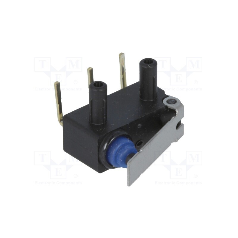 10 pcs : D2HW-BR211DR - Microswitch SNAP ACTION, 0.1A/125VAC, 2A/12VDC, with lever, SPDT