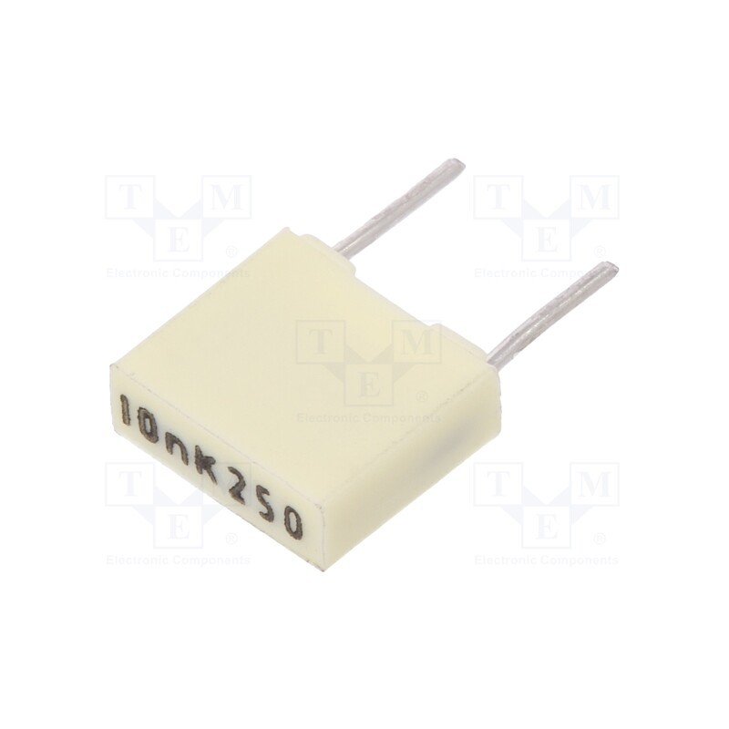 20 pcs : R82IC2100AA50K - Capacitor: polyester, 10nF, 160VAC, 250VDC, 5mm, ±10%, -55÷105°C