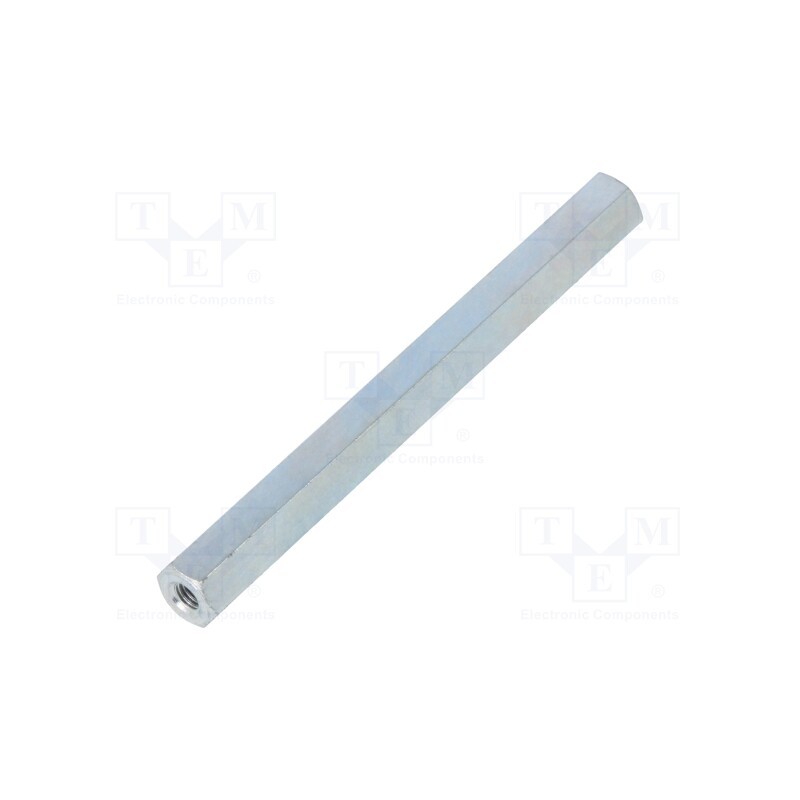 50 pcs : 125X60 - Screwed spacer sleeve, 60mm, Int.thread: M3, hexagonal, steel