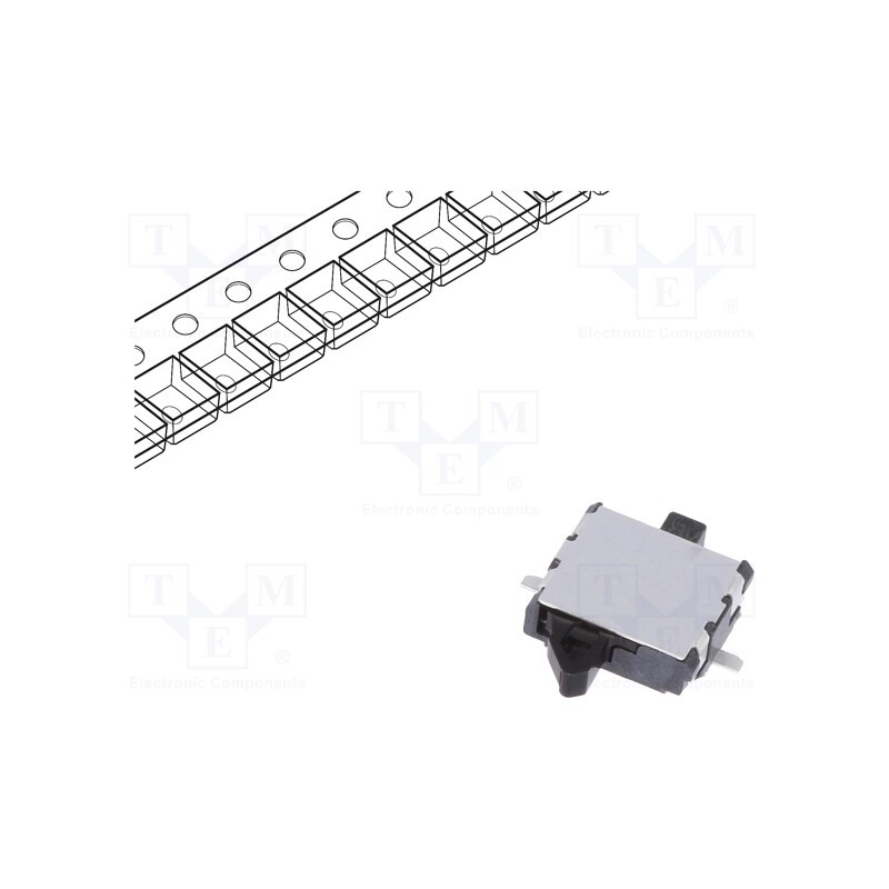 10 pcs : SPVT110102 - Switch: detecting, Pos: 2, SPST, 0.05A/20VDC, Leads: for PCB, SMT