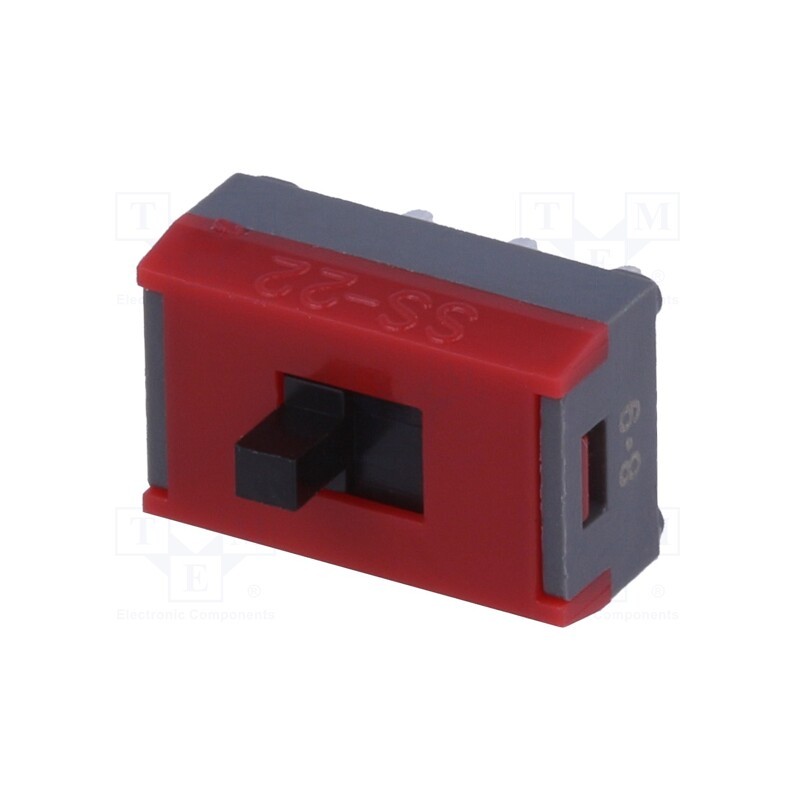 10 pcs : SS22SDP2 - Switch: slide, Pos: 2, DPDT, 0.1A/30VDC, ON-ON, vertical, -15÷60°C
