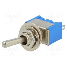 10 pcs : - Switch: toggle, Pos: 3, SP3T, ON-OFF-ON, Leads: for soldering