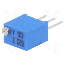 10 pcs : T67Y-10K - Potentiometer: mounting, multiturn, 10kΩ, 250mW, ±10%, linear, THT