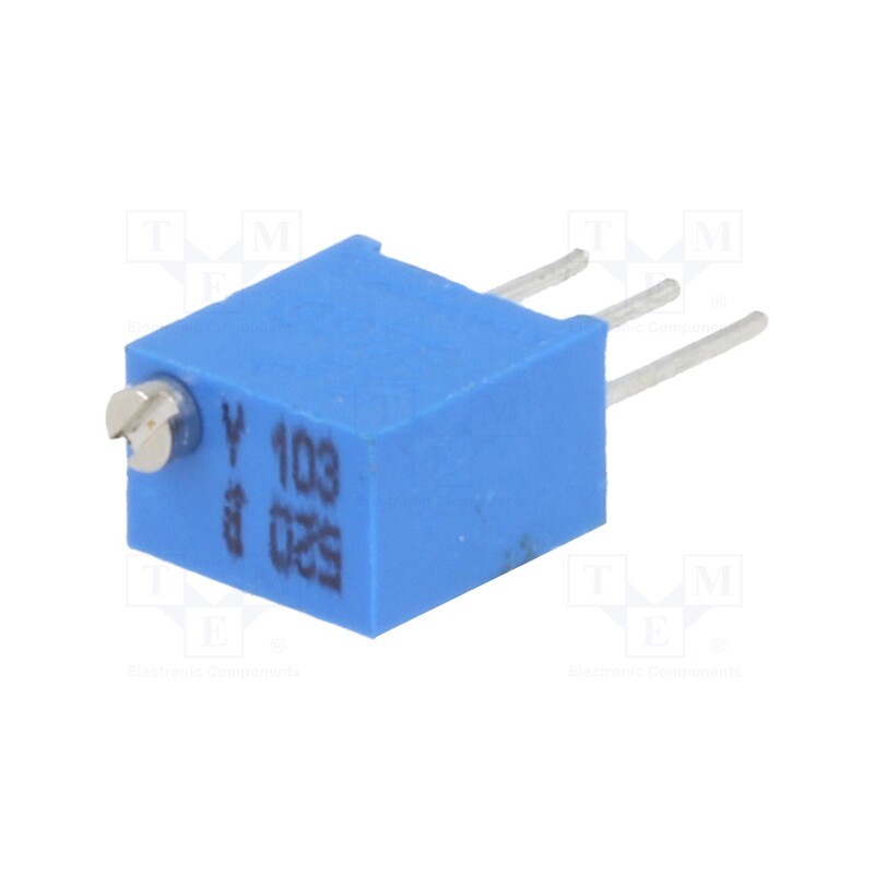 10 pcs : T67Y-10K - Potentiometer: mounting, multiturn, 10kΩ, 250mW, ±10%, linear, THT