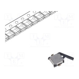 10 pcs : D3SH-B1R1 - Microswitch SNAP ACTION, 0.001A/5VDC, SPST-NC, Rcont max: 3Ω