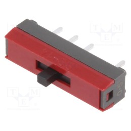 10 pcs : SS14MDP2 - Switch: slide, Pos: 3, SP3T, 0.1A/30VDC, ON-ON-ON, vertical, SS