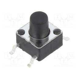 50 pcs : 1301.9317 - Microswitch TACT, SPST-NO, Pos: 2, 0.05A/12VDC, SMT, 1.6N, 6x6mm