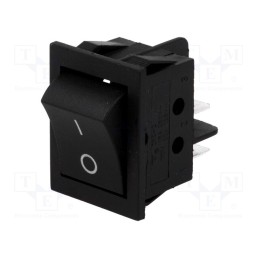 10 pcs : RS2013C3BK - ROCKER, DPST, Pos: 2, ON-OFF, 15A/250VAC, black, none, 35mΩ, -30÷80°C