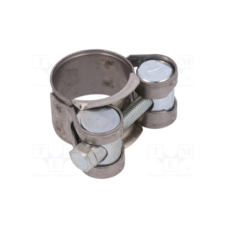 10 pcs : S2020 - T-bolt clamp, W: 18mm, Clamping: 20÷22mm, chrome steel AISI 430, S