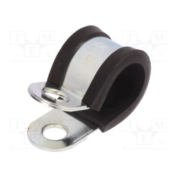 10 pcs : LKD12225 - Fixing clamp, ØBundle : 22mm, W: 25mm, steel, Cover material: EPDM