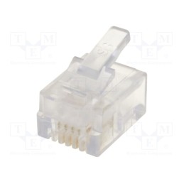 20 pcs : 940-SP-3046 - Plug, RJ11, PIN: 4, Layout: 6p4c, for cable, IDC,crimped