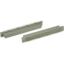 1 pcs - TE Connectivity Eurocard 48 Way 2.54mm Pitch, Type 1/2 R Class C2, 3 Row, Right Angle DIN 41612 Connector, Socket