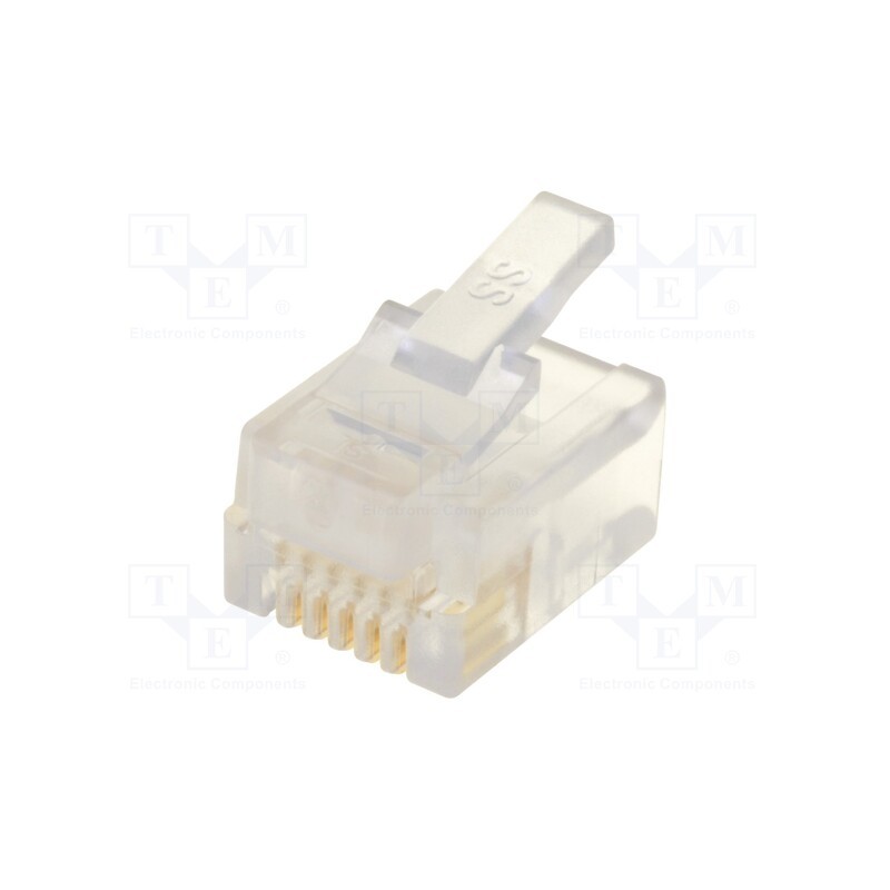 20 pcs : 940-SP-3066 - Plug, RJ12, PIN: 6, Layout: 6p6c, for cable, IDC,crimped
