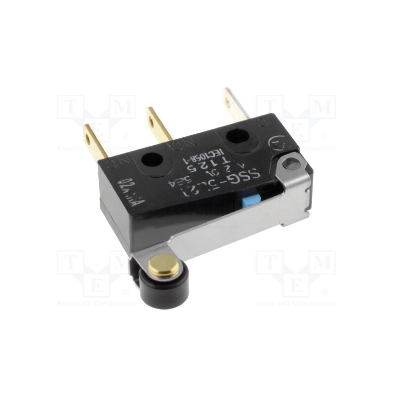 10 pcs : SSG-5L2T - Microswitch SNAP ACTION, 3A/250VAC, 4A/30VDC, SPDT, ON-(ON), IP40