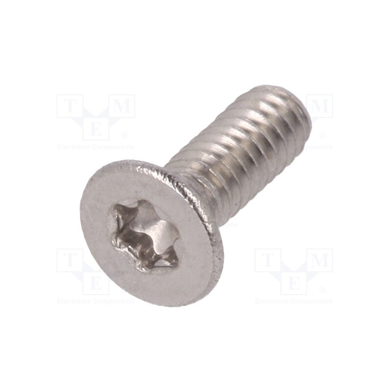 500 pcs : 3061668 - Screw, M2x6, 0.4, Head: countersunk, Torx®, TX06, ISO 14581