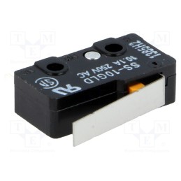 10 pcs : SS-10GLD - Microswitch SNAP ACTION, 10A/250VAC, with lever, SPDT, ON-(ON)