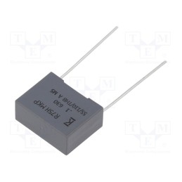 10 pcs : R75PI310050H3J - Capacitor: polypropylene, 100nF, 18x7.5x13.5mm, THT, ±5%, 15mm