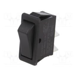 10 pcs : C1500ATAAA - ROCKER, SPST, Pos: 2, ON-OFF, 16A/250VAC, none, Body: black, 1500