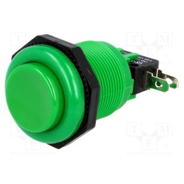 10 pcs : VAQ-7R-15-1C2-3 - Switch: push-button, Pos: 2, SPDT, 10A/250VDC, ON-(ON), Ø: 23.6mm
