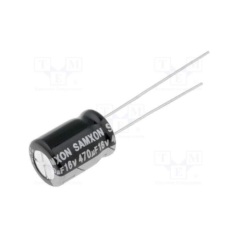 50 pcs : EGT477M1CF12RR4HP-R - Capacitor: electrolytic, low ESR, THT, 470uF, 16VDC, Ø8x12mm, ±20%