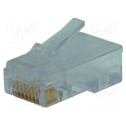 10 pcs : 943-SP-370808M2 - Plug, RJ45, PIN: 8, Layout: 8p8c, for cable, IDC,crimped