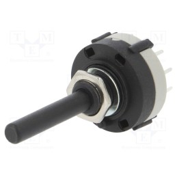10 pcs : SR26NS1-3-4P-M10-38R6 - Switch: rotary, Pos: 4, 0.3A/125VAC, 1A/30VDC, Poles number: 3, 30°
