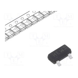 10 pcs : BC817K-25R - Transistor: NPN, bipolar, 45V, 0.5A, 775mW, SOT23,TO236AB