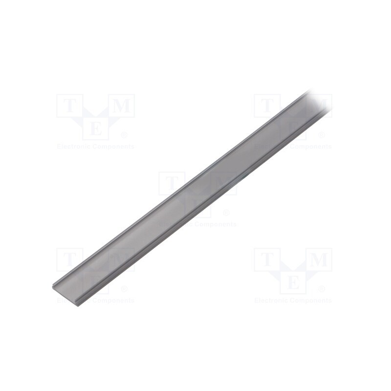 10 pcs : A2050041S - Cover for LED profiles, black, 1m, Kind of shutter: F, push-in