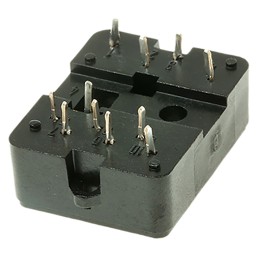 1 pcs - TE Connectivity 10 Pin PCB Mount Relay Socket, for use with Cradle Relays