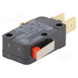 10 pcs : V-161-1C5 - Microswitch SNAP ACTION, 16A/250VAC, 0.6A/125VDC, with lever