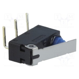 10 pcs : D2HW-A211DL - Microswitch SNAP ACTION, 0.1A/125VAC, 2A/12VDC, with lever, SPDT