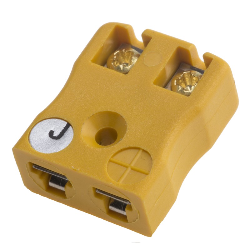 1 pcs - RS PRO PCB Mounting Thermocouple Connector for Use with Type J Thermocouple, Miniature Size, JIS Standard