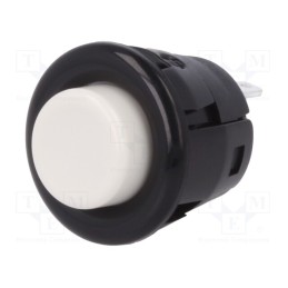 10 pcs : DS412-W - Switch: push-button, Pos: 2, SPST-NO, 3A/125VAC, OFF-(ON), 1kV