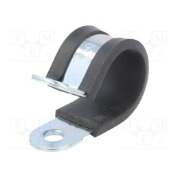 10 pcs : LKD12520 - Fixing clamp, ØBundle : 25mm, W: 20mm, steel, Cover material: EPDM