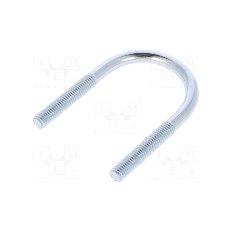 10 pcs : CB.8..43..81(1 1/4') - U-bolt, B, 1.25, steel, zinc, Thread len: 41mm, for fixing pipes