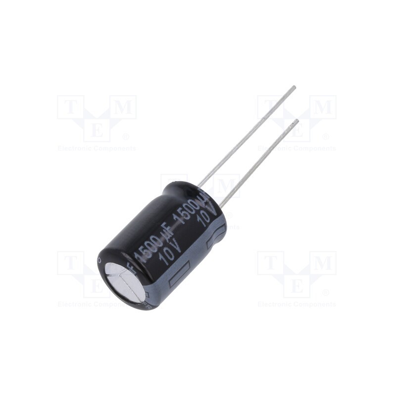 10 pcs : EEUFR1A152 - Capacitor: electrolytic, low ESR, THT, 1500uF, 10VDC, Ø10x16mm