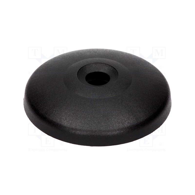 10 pcs : 098A080K - Foot, Base dia: 79mm, polyamide, H: 18mm, Pivot Feet