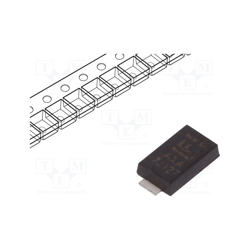 10 pcs : TPSMA6L10A - Diode: TVS, 600W, 11.7V, 35.3A, unidirectional, ±5%, DO221AC