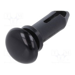 50 pcs : 8G418V20739 - Rivet, polyamide, L.rivet: 14.5mm, Panel cutout diam: 5mm, black
